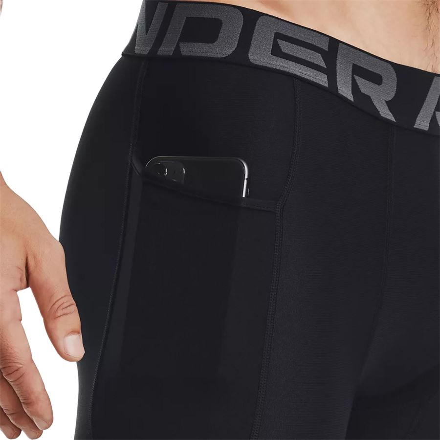 Shorts HeatGear Pocket Long Compression da uomo Under Armour | 13616020001